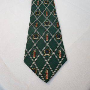 Tommy Hilfiger Golf Tie 100% Italy Silk USA